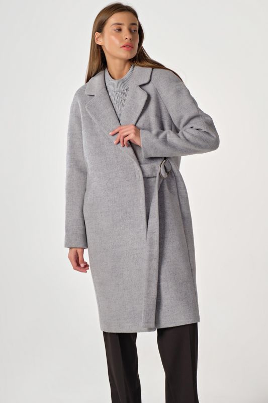 Demi coat demi seasonal loose midi gray