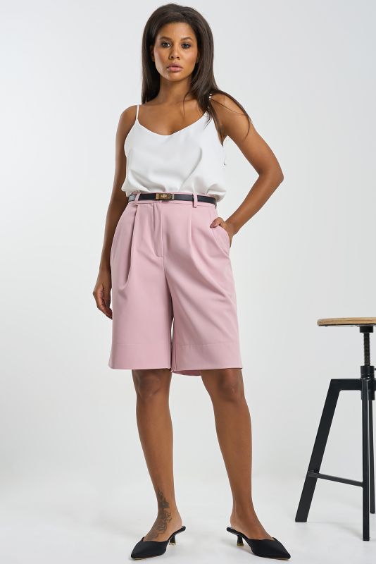 Pink Suit Bermuda Shorts