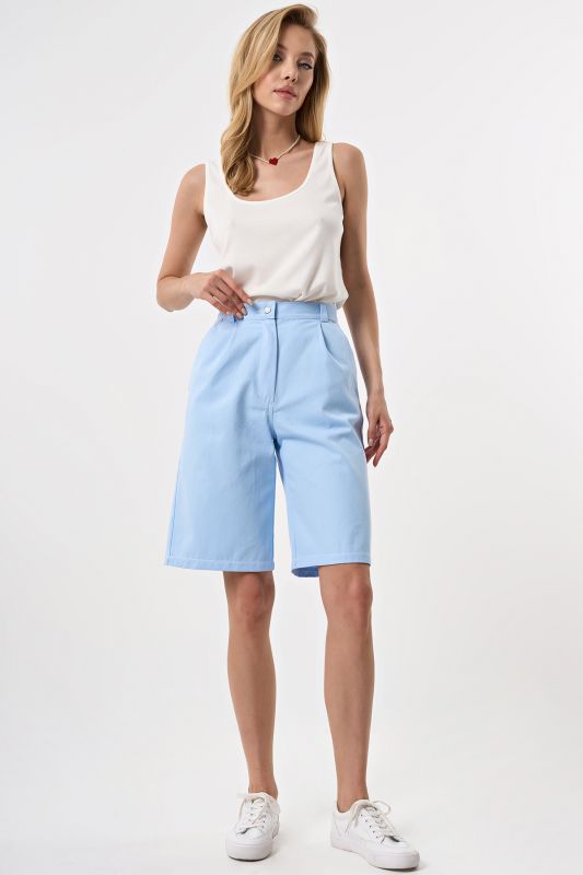 Blue denim bermuda shorts