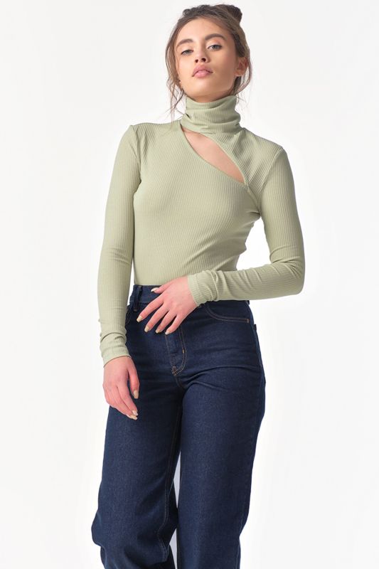 Body knitted with neckline green