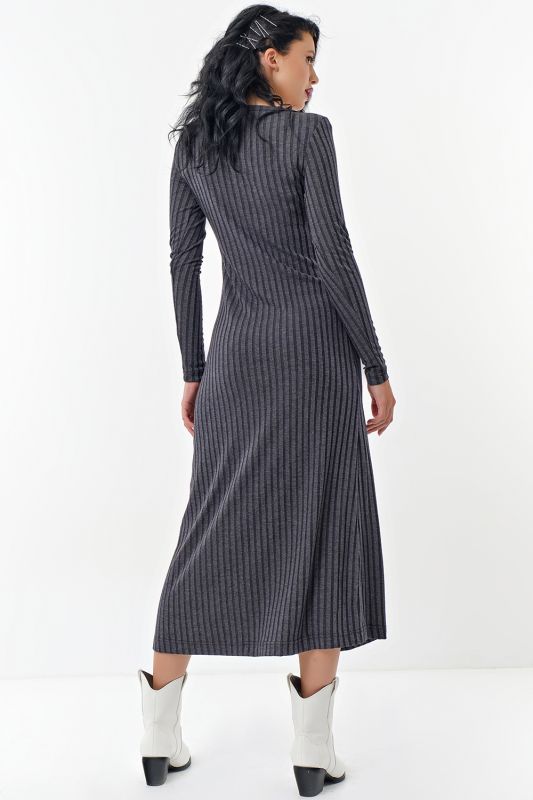 Dress knitted gray