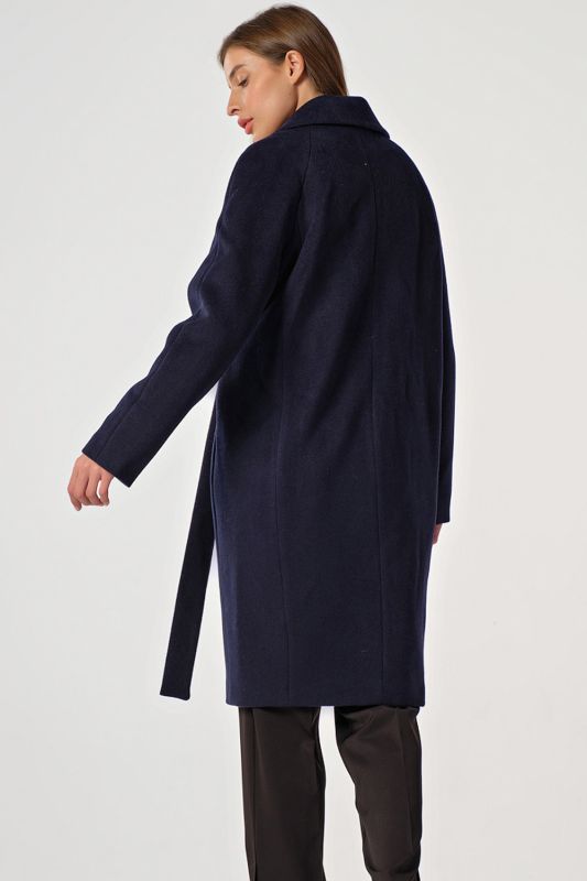 Demi seasonal coat free midi dark blue