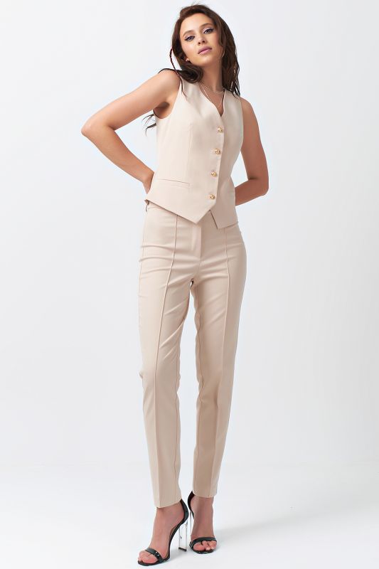 Dense beige suit pants