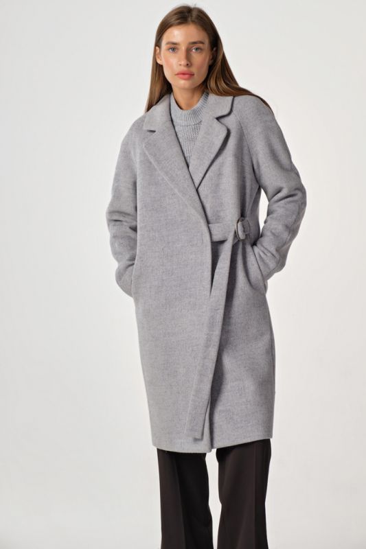 Demi coat demi seasonal loose midi gray