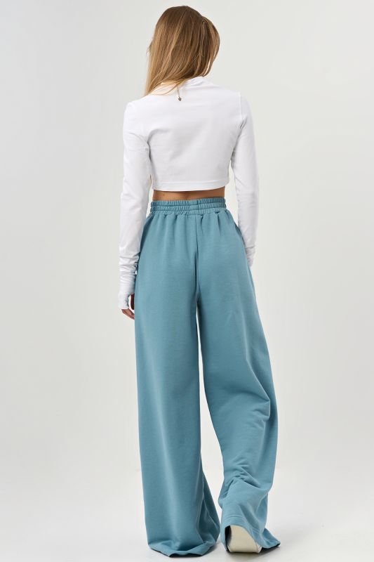 Wide futera pants for tall blue