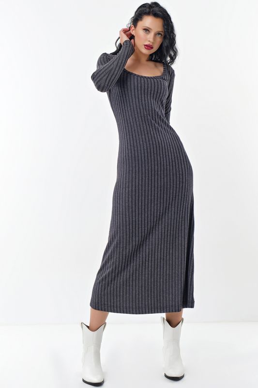 Dress knitted gray