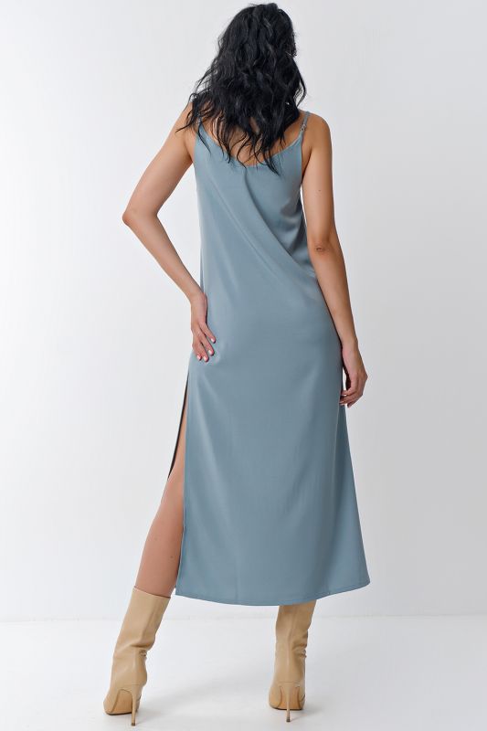 Mint high-cut combination dress