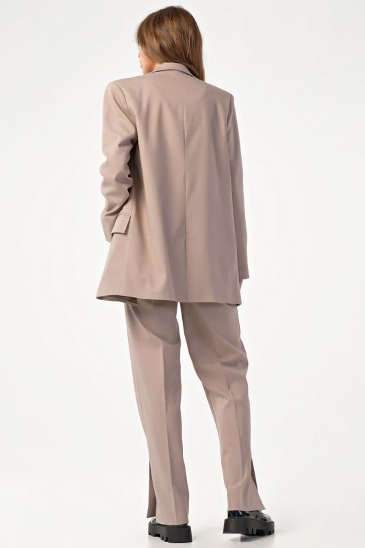 Classic trouser suit beige