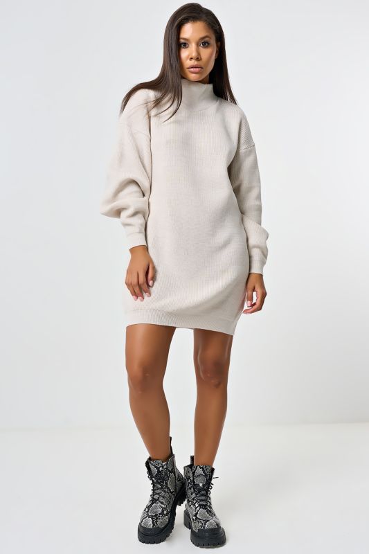 Coconut milk wool blend sweater dress