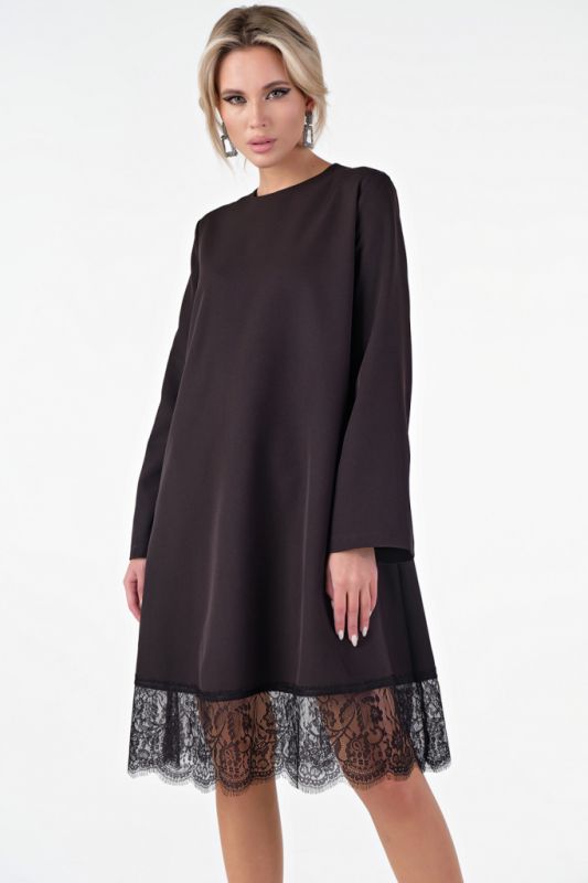 Dress dress dressy wide with lace black