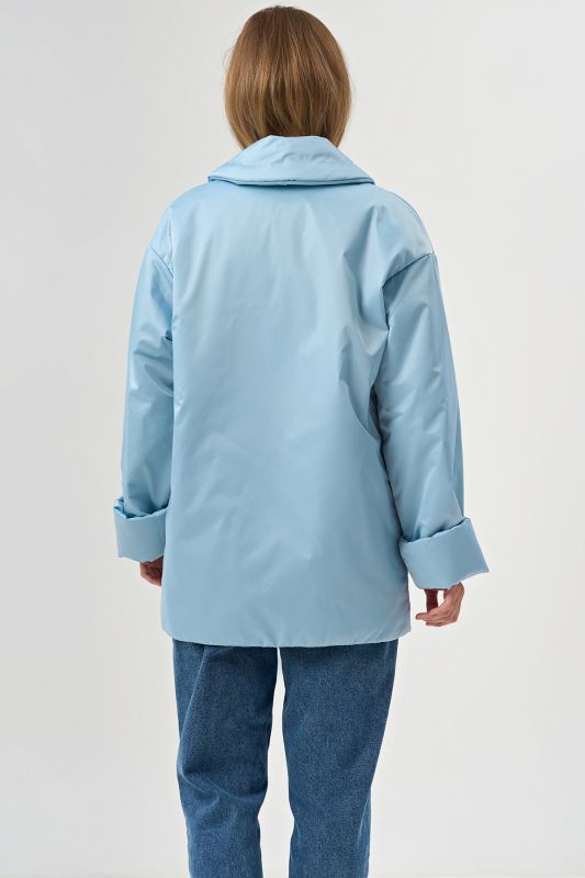 Jacket of dense jacket fabric blue