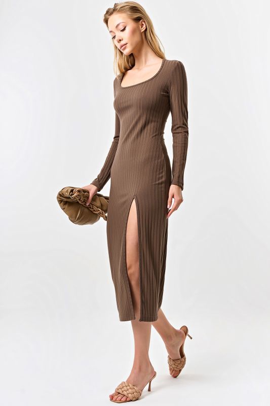 Cocoa jersey long sleeve dress