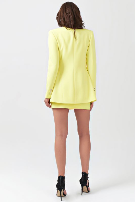 Long summer jacket neon yellow