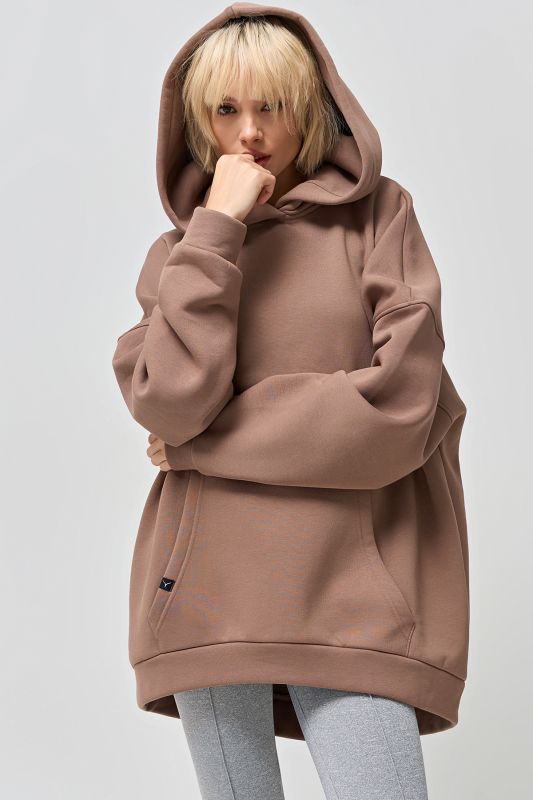 Hoodie from fouter with fleece mocha