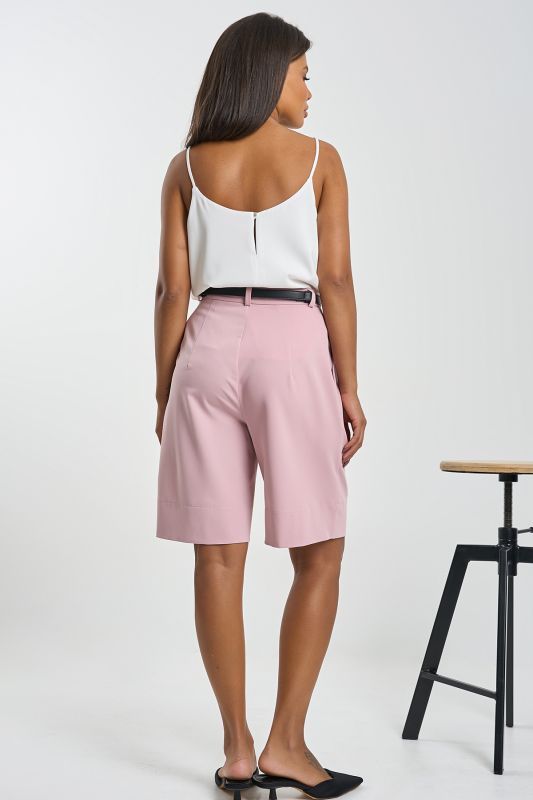 Pink Suit Bermuda Shorts