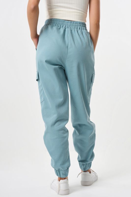 Blue Smoke denim heavy cotton cargo pants