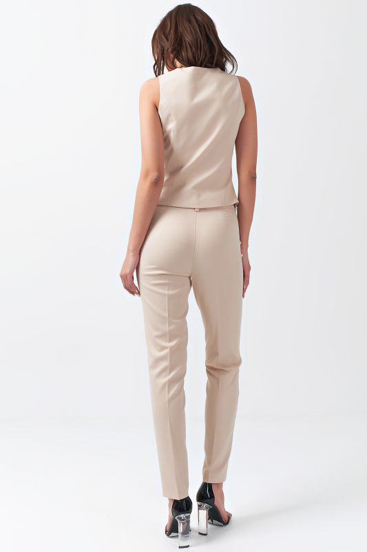 Dense beige suit pants