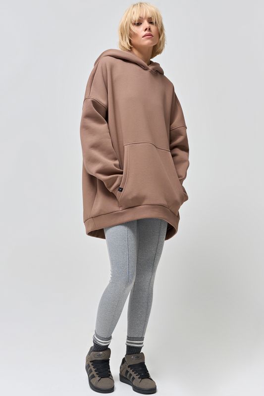 Hoodie from fouter with fleece mocha