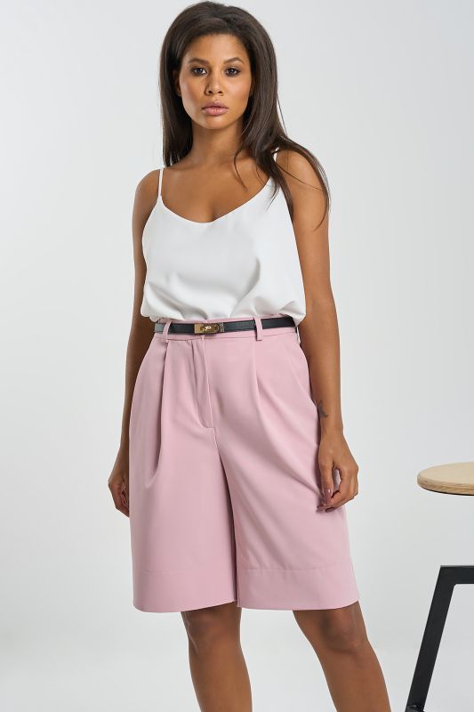 Pink Suit Bermuda Shorts