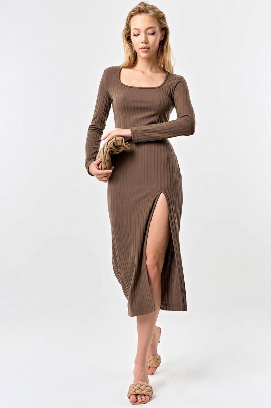 Cocoa jersey long sleeve dress