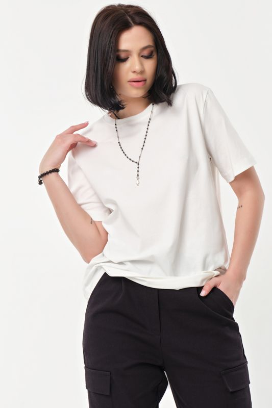 Basic white cotton T-shirt