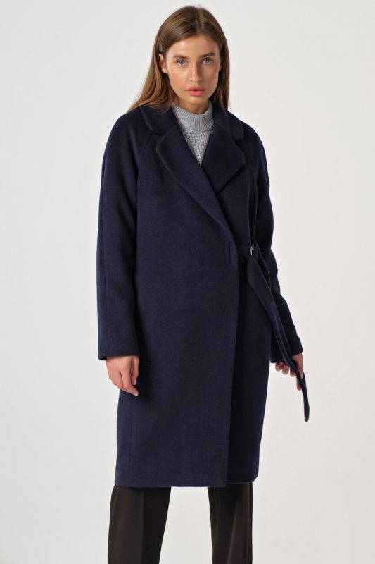 Demi seasonal coat free midi dark blue