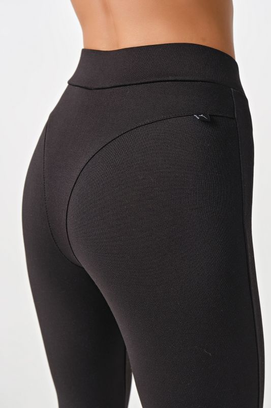 Casual knitted tight-fitting suit black