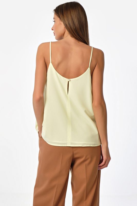 Lemon Strappy Loose-fitting Top