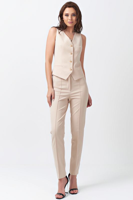 Dense beige suit pants