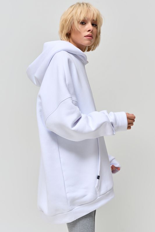 White fleece hoodie