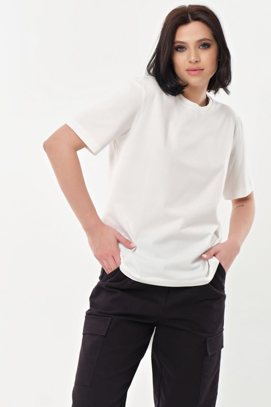 Basic white cotton T-shirt