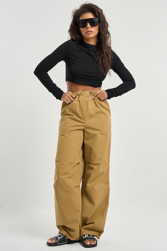 Sandy Cotton Trousers Cargo Trousers