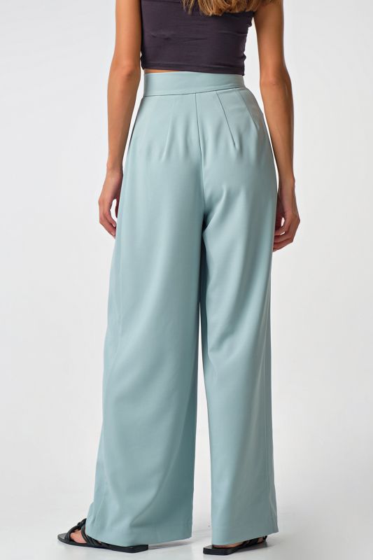 Mint palazzo pants with high waist