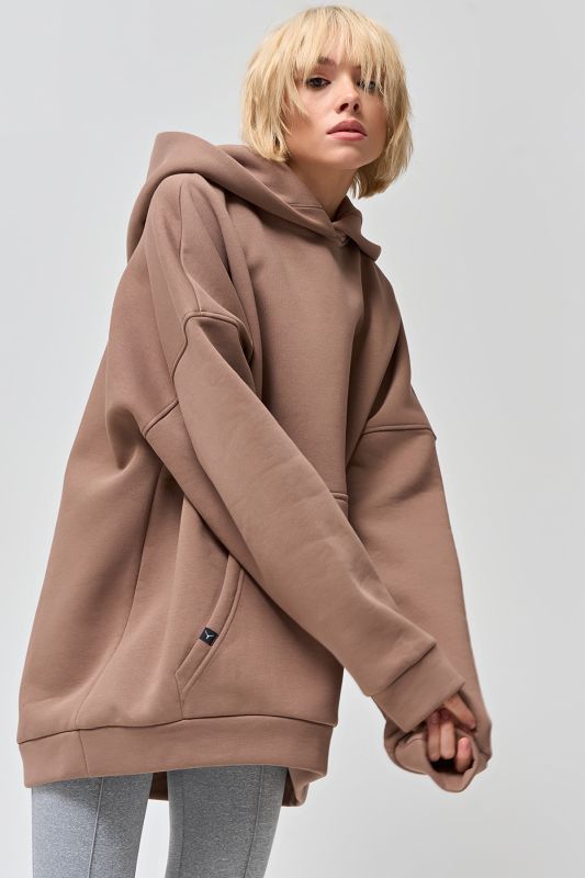 Hoodie from fouter with fleece mocha