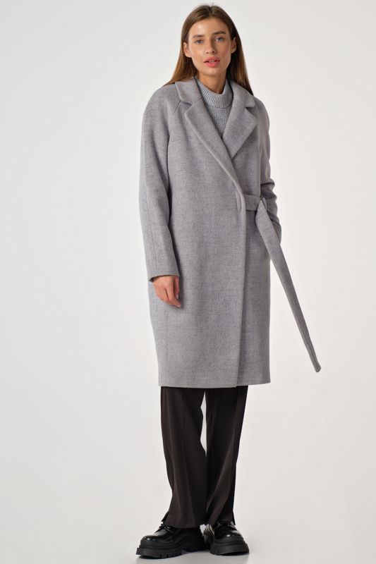 Demi coat demi seasonal loose midi gray