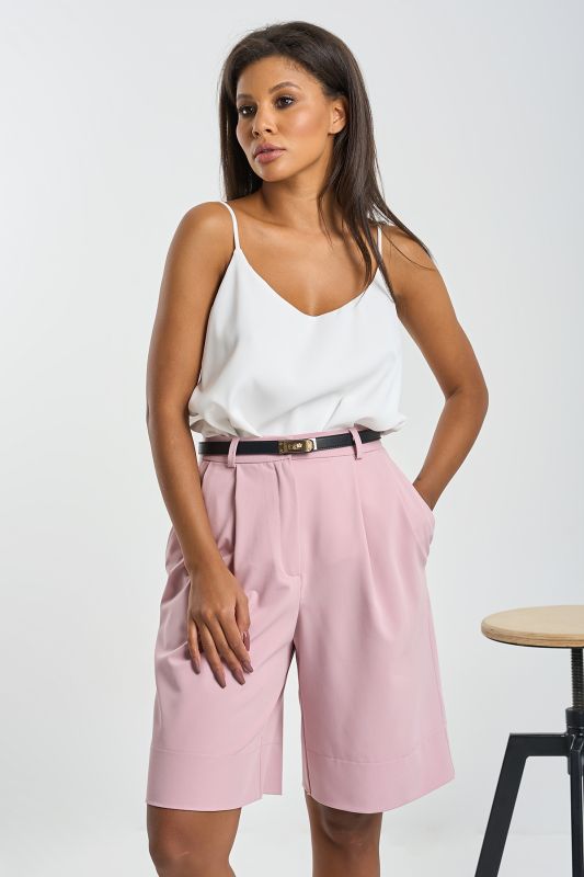 Pink Suit Bermuda Shorts