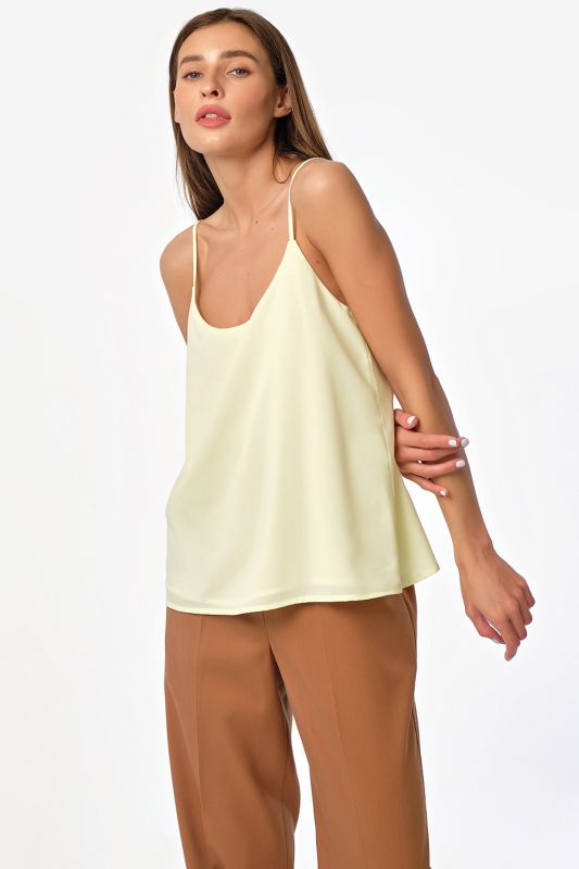 Lemon Strappy Loose-fitting Top