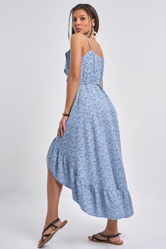 Indigo floral viscose sundress