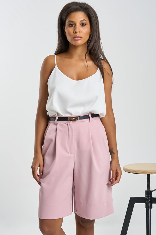 Pink Suit Bermuda Shorts