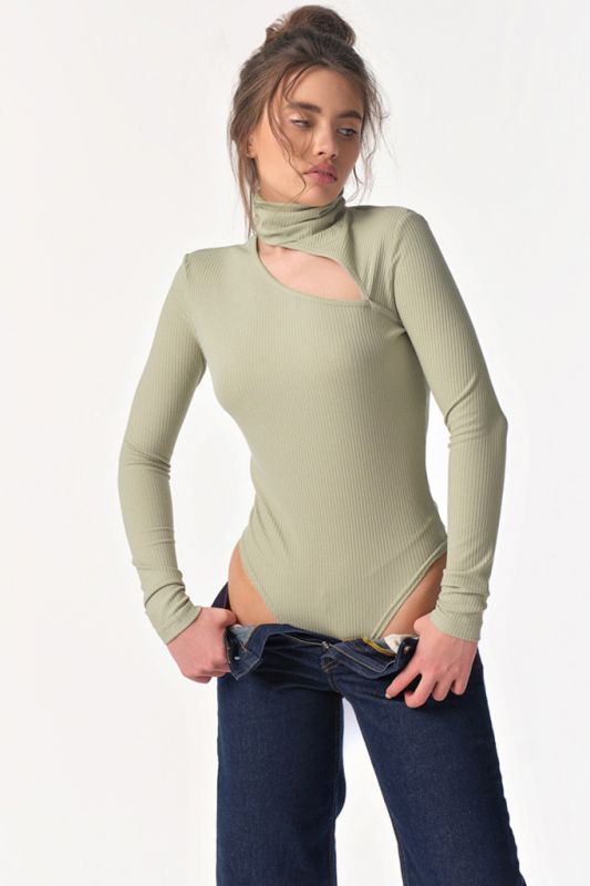 Body knitted with neckline green