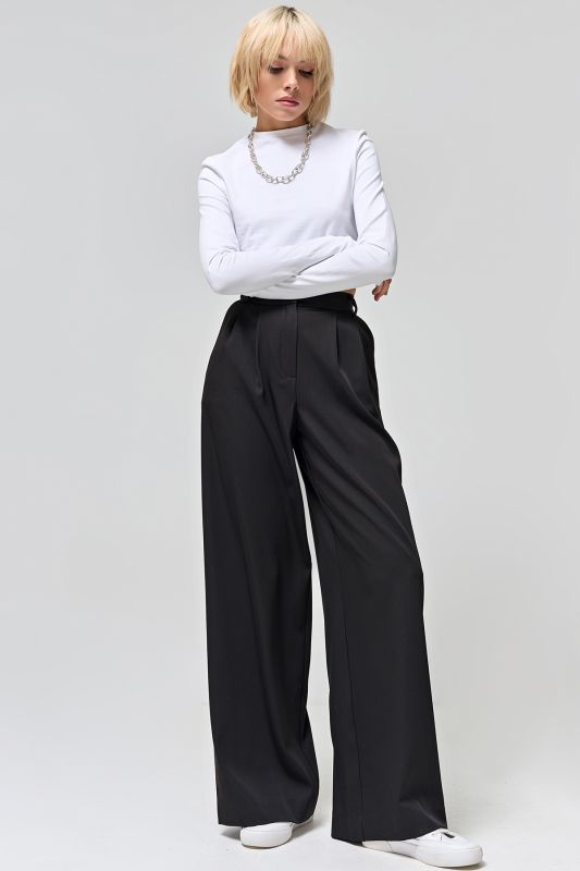 Black palazzo pants with high waist