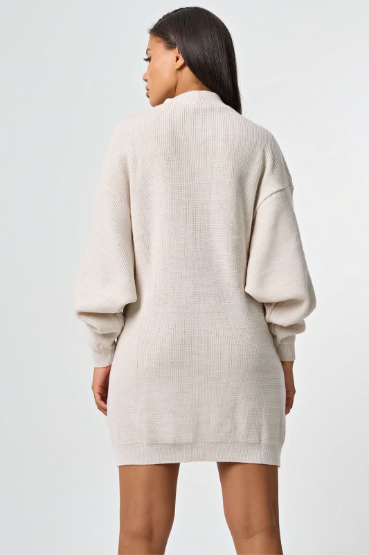 Coconut milk wool blend sweater dress