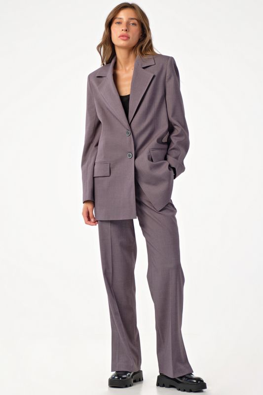 Classic trouser suit gray